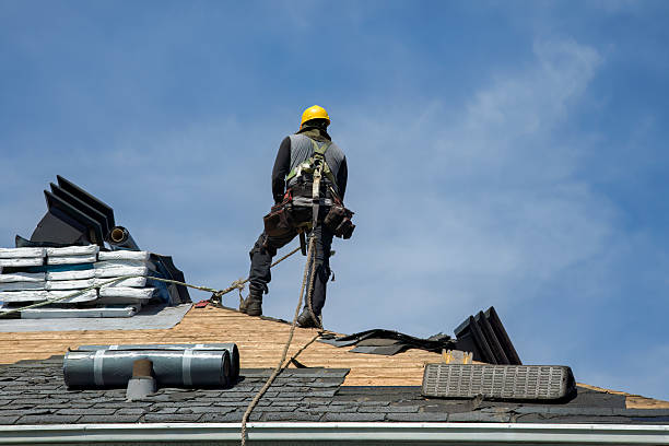 Professional Storm Damage Roof Repair technician working in Glyndon, MN